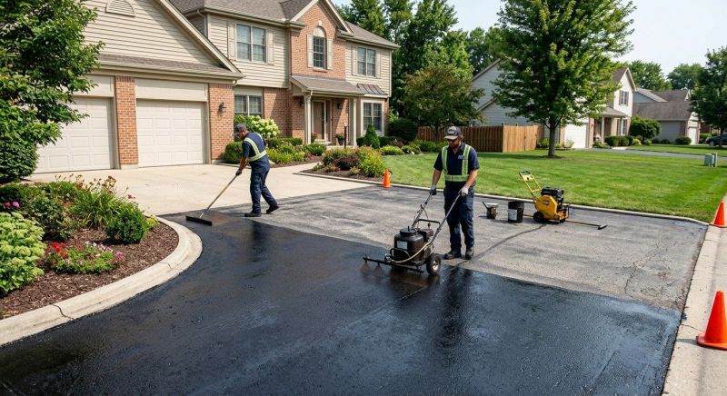 Blacktop Driveway Sealing in Tampa, FL