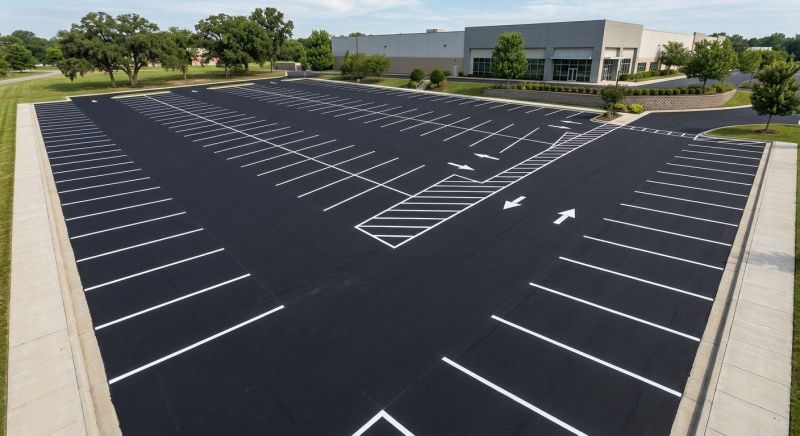 Parking Area Striping in Lawrenceville, GA